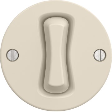 Kliklap - Interrupteur-poussoir rétro sans cadre, beige