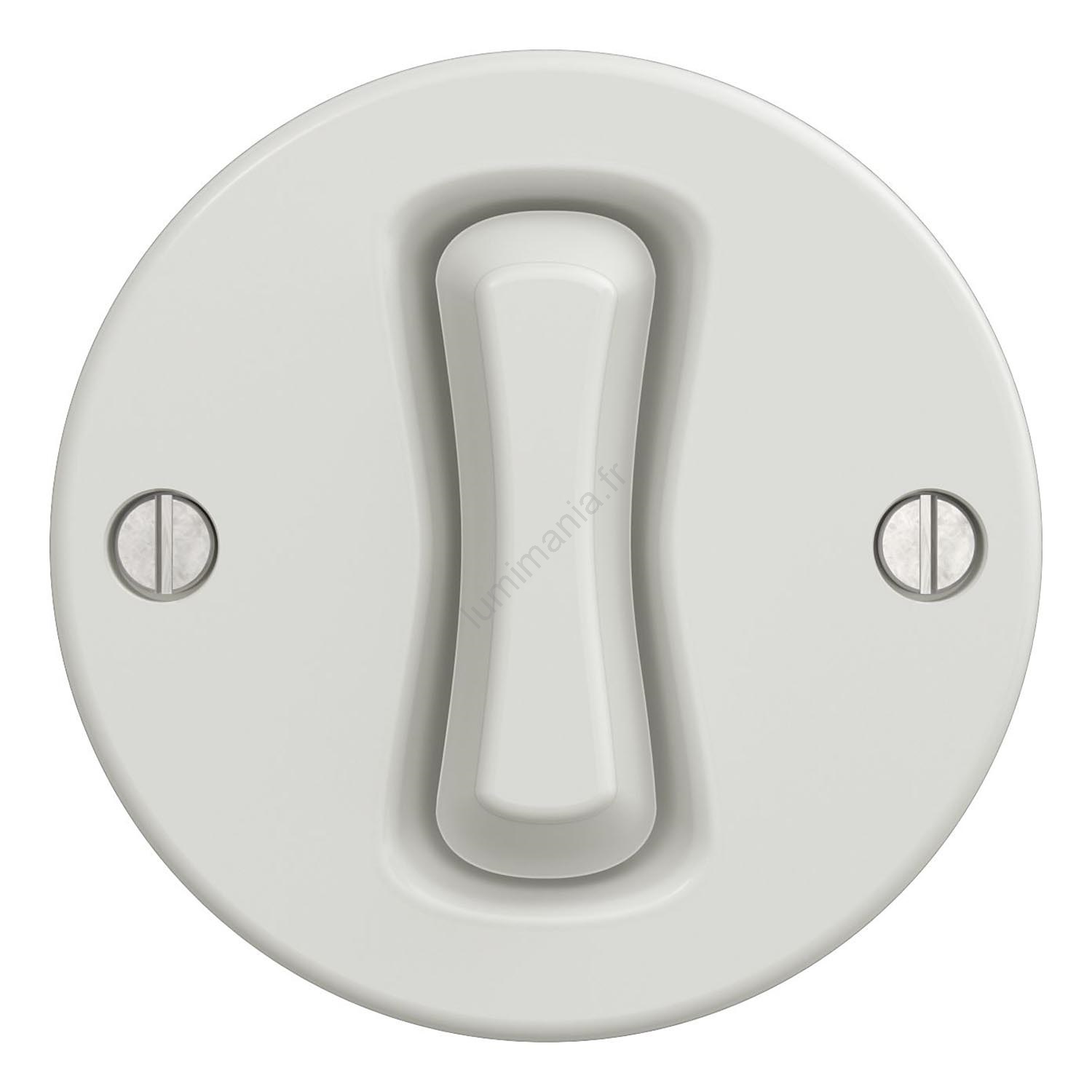 Interruptor Simple Tramontina Lux2 1 Con Enchufe De 10 A, Color Blanco