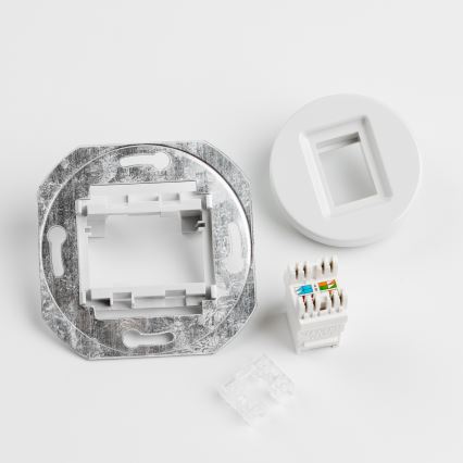 Kliklap - Prise de données rétro avec plaque en céramique blanche