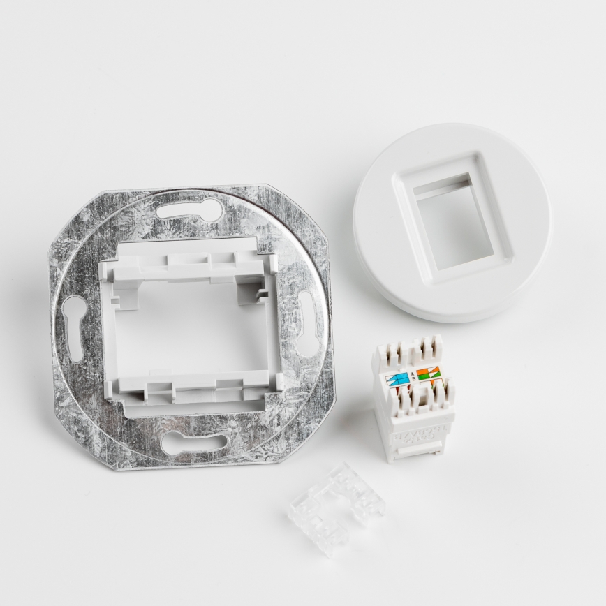 Kliklap - Prise de données rétro avec plaque en céramique blanche