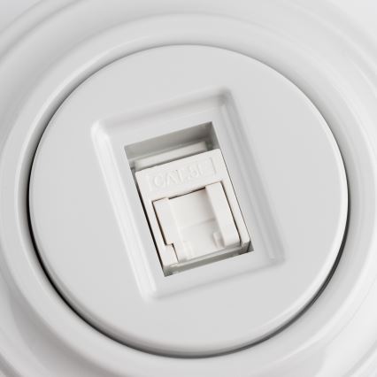 Kliklap - Prise de données rétro avec plaque en céramique blanche