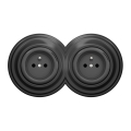 Kliklap - Prise double murale rétro avec cadre 230 V anthracite