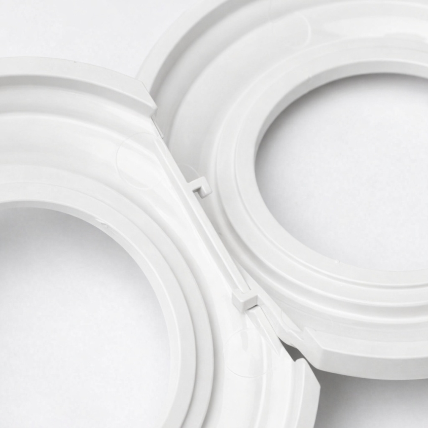 Kliklap - Prise double murale rétro pour habitation avec enjoliveur SCHUKO, 230 V, blanc neige