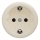Kliklap - Prise murale rétro sans cadre SCHUKO 230V/16A beige