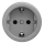 Kliklap - Prise murale rétro sans plaque SCHUKO 230V/16A grise
