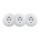 Kliklap - Prise murale triple rétro domestique avec cadre SCHUKO 230V blanc neige