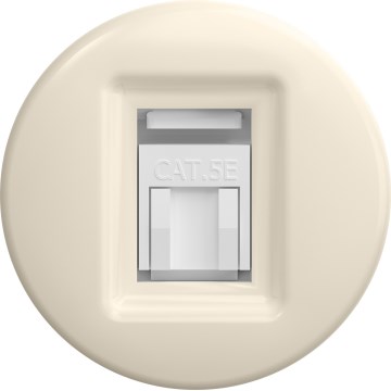 Kliklap - Prise réseau rétro sans cadre, beige