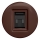 Kliklap - Prise RJ45 vintage sans cadre marron