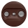 Kliklap - Prise RJ45 vintage TV+R (terminal) sans cadre marron