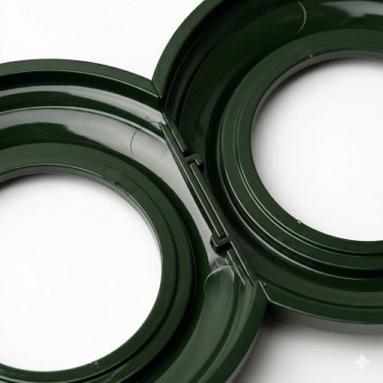 Kliklap - Prise terminale rétro TV+R sans cadre, blanc céramique