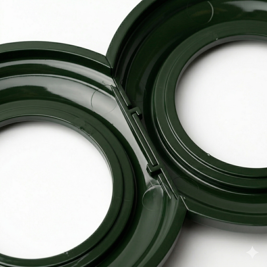 Kliklap - Prise terminale rétro TV+R sans cadre, blanc céramique