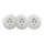 Kliklap - Prise triple style rétro pour usage domestique avec cadre SCHUKO 230 V, blanche