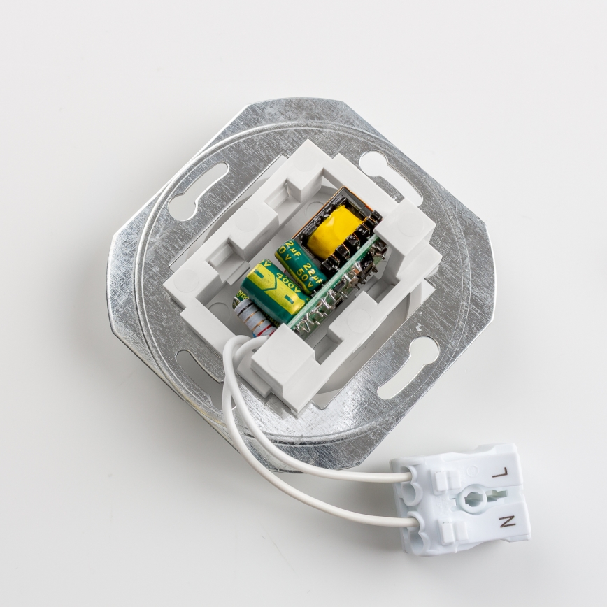 Kliklap - Prise USB rétro A+C avec cadre bleu