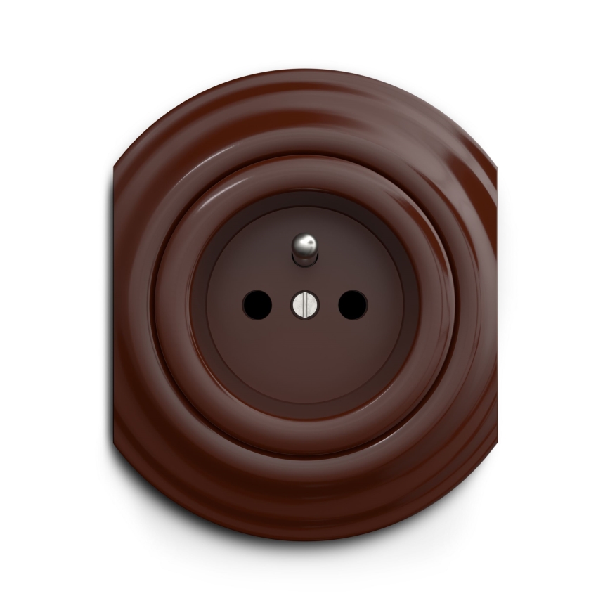 Kliklap - Prise vintage 230 V marron