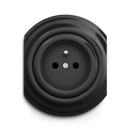 Kliklap - Prise vintage 230 V noir