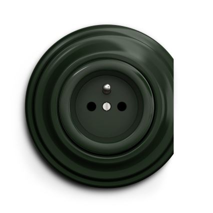 Kliklap - Prise vintage 230 V verte