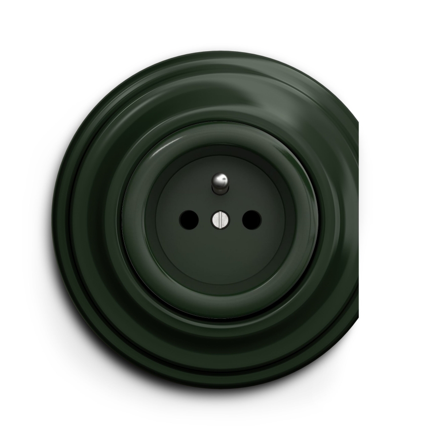 Kliklap - Prise vintage 230 V verte
