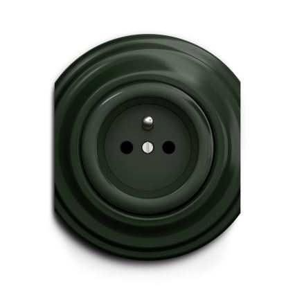 Kliklap - Prise vintage 230 V verte