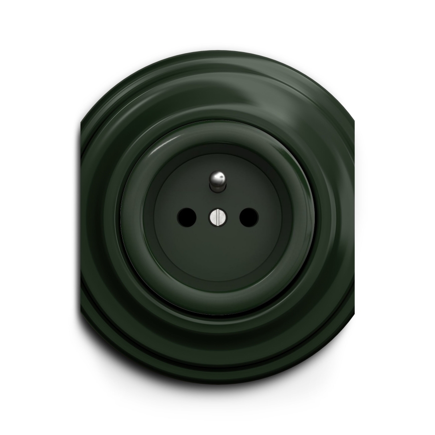 Kliklap - Prise vintage 230 V verte