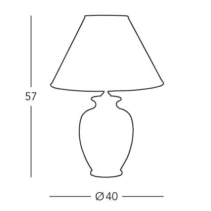 Kolarz 0014.71 - Lampe de table GIARDINO 1xE27/100W/230V diamètre 40 cm