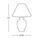 Kolarz 0014.73 - Lampe de table GIARDINO 1xE27/100W/230V