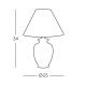 Kolarz 0014.73S - Lampe de table GIARDINO 1xE27/60W/230V