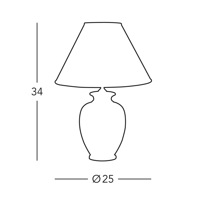 Kolarz 0014.73S - Lampe de table GIARDINO 1xE27/60W/230V