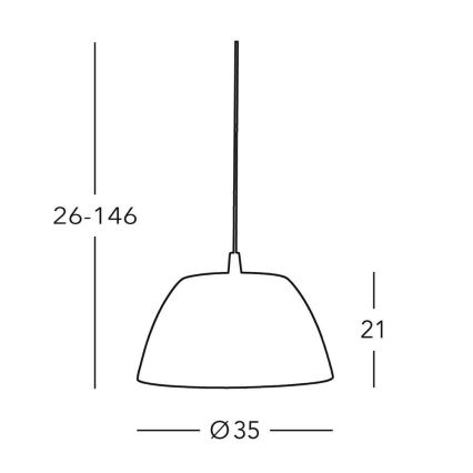 Kolarz 0051.31.6 - Suspension avec fil MALMÖ 1x E27/60W/230V