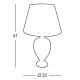 Kolarz 0094.70S - Lampe de table DAMASCO 1xE27/60W/230V
