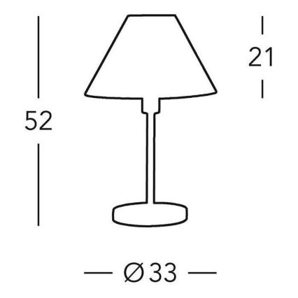 Kolarz 264.70.4 - Lampe de table HILTON 1x E27/60W/230V