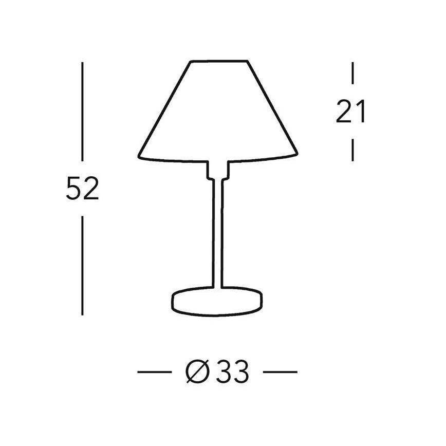 Kolarz 264.70.7 - Lampe de table HILTON 1xE27/60W/230V