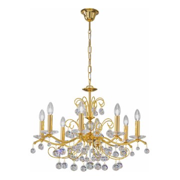 Kolarz 3234.88.3.KoT - Lustre en cristal suspendu sur chaîne CARMEN 8xE14/60W/230V or 24K
