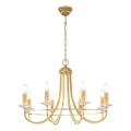 Kolarz 330.88.8C - Suspension chaîne en cristal IMPERIAL 8xE14/60W/230V doré
