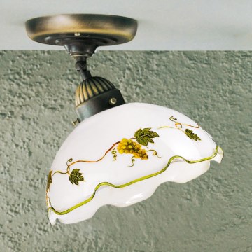 Kolarz 731.10.110 - Lustre plafonnier NONNA 1xE27/75W/230V Ø 20 cm bordeaux