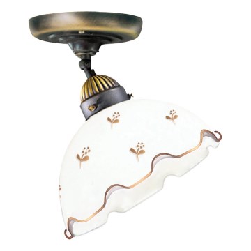 Kolarz 731.10.160 - Plafonnier NONNA monté en surface 1xE27/75W/230V Ø 20 cm, à motif floral, finition or rose