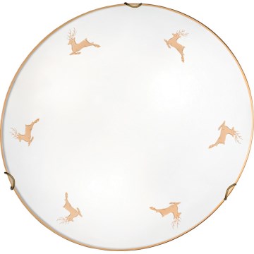 Kolarz 731.12.4.150 - Applique murale NONNA 2xE27/60W/230V Ø 40 cm, motif cerf, finition or rose