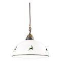 Kolarz 731.30.101 - Suspension filaire NONNA 1xE27/75W/230V d. 30 cm cerf vert