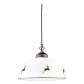 Kolarz 731.32.102 - Suspension filaire NONNA 1xE27/75W/230V d. 36 cm cerf vert