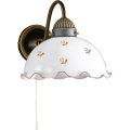 Kolarz 731.61.160 - Applique murale NONNA 1xE27/75W/230V, motif floral, finition or rose