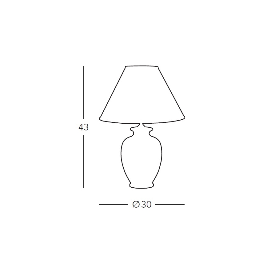 Kolarz 731.70W - Lampe de table NONNA 1xE27/100W/230V blanche