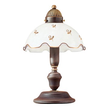 Kolarz 731.73.160 - Lampe de table NONNA 1xE14/60W/230V à motif floral, finition or rose