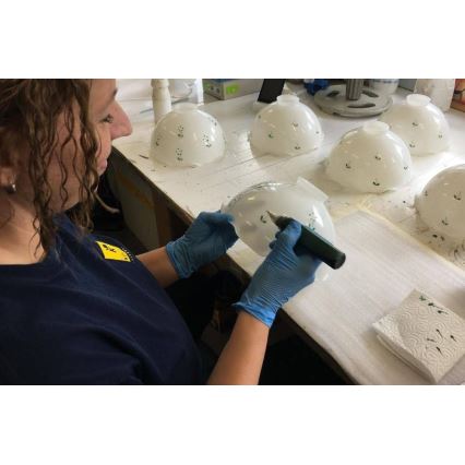 Kolarz 731.73.21 - Lampe de table NONNA 1xE27/75W/230V, vert