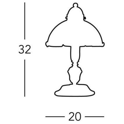 Kolarz 731.73.53 - Lampe de table NONNA 1xE14/60W/230V