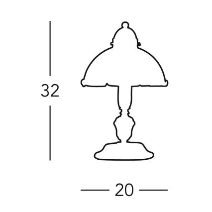 Kolarz 731.73.70 - Lampe de table NONNA 1xE14/60W/230V