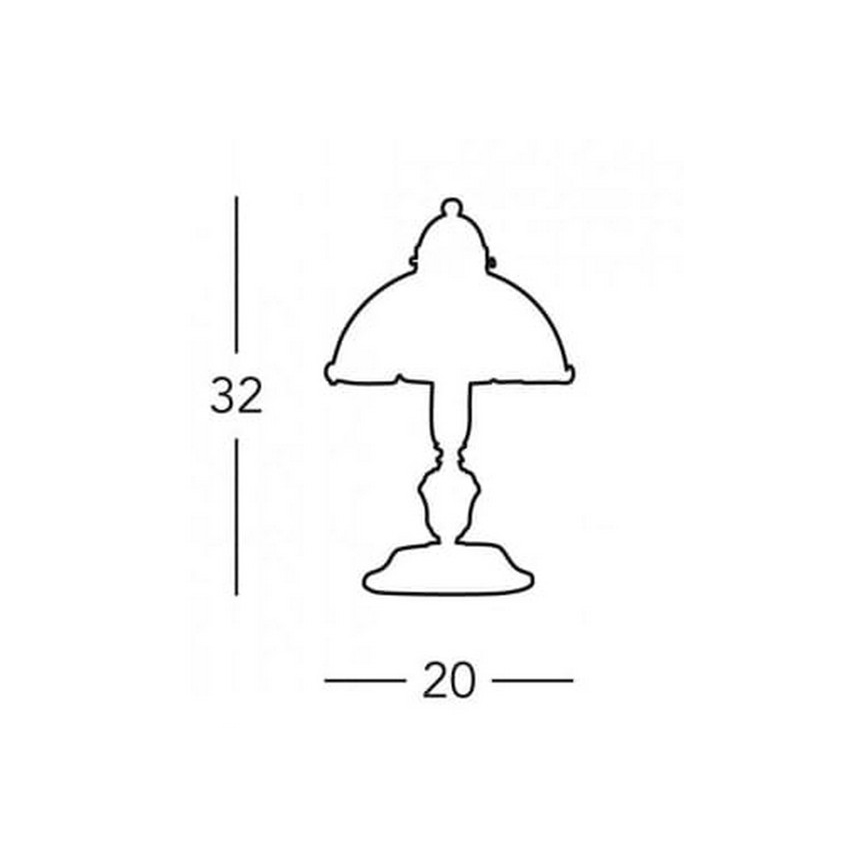 Kolarz 731.73.73 - Lampe de table NONNA 1xE27/75W/230V