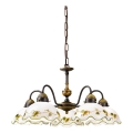 Kolarz 731.85.110 - Lustre suspendu sur chaîne NONNA 5xE27/75W/230V, bordeaux