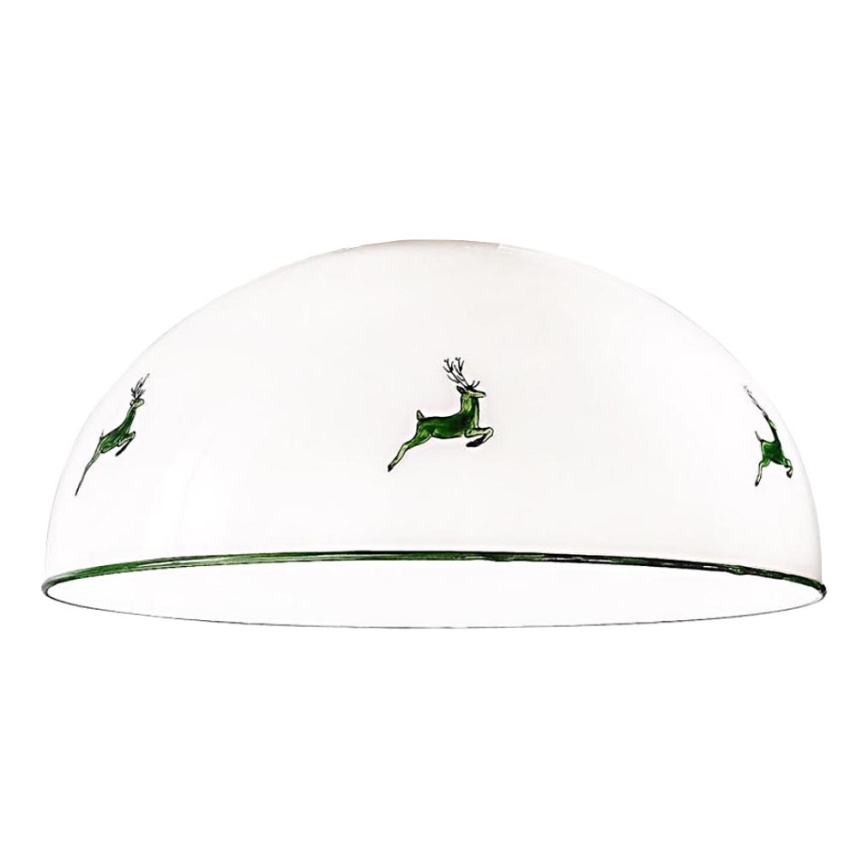 Kolarz 731.G101 - Verre de rechange pour lustre NONNA E27 Ø 30 cm vert «jelení»