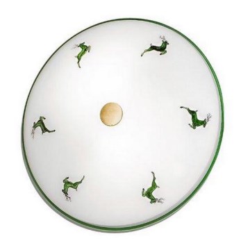 Kolarz 731.U12.4.100 - Plafonnier NONNA 2xE14/60W/230V Ø 32 cm vert/laiton