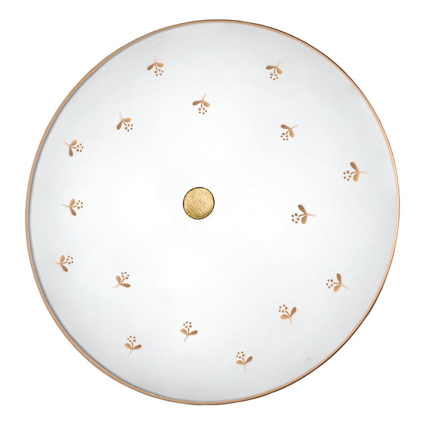 Kolarz 731.U14.4.160 - Applique murale NONNA 4xE27/60W/230V Ø 54 cm à décor floral, finition or rose