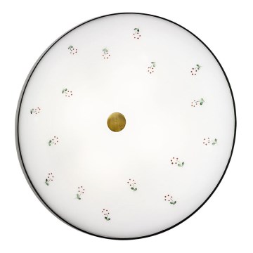 Kolarz 731.U14.4.70- Plafonnier NONNA 4xE27/60W/230V d. 54 cm vert/laiton